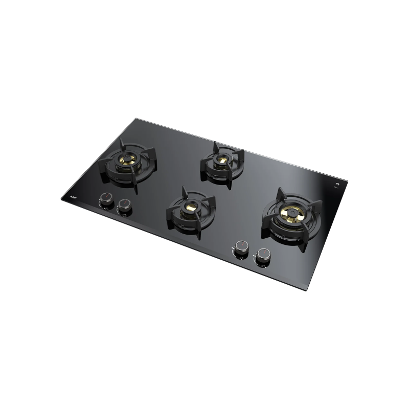 KAFF ASF 94V - 4 Burners with full FFD Built-In Hob, Heavy Duty Cast Iron Pan Support with Integrated Flame Protector