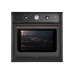 KAFF CLOV 6 BLN - 60 L Built-in Oven with True Convection & Black Retro Finish
