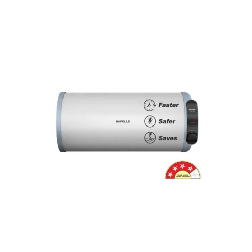 Havells  - Fabia Slim Horizontal Right Side Storage Water Heater (Geyser)
15 L White Blue-RH