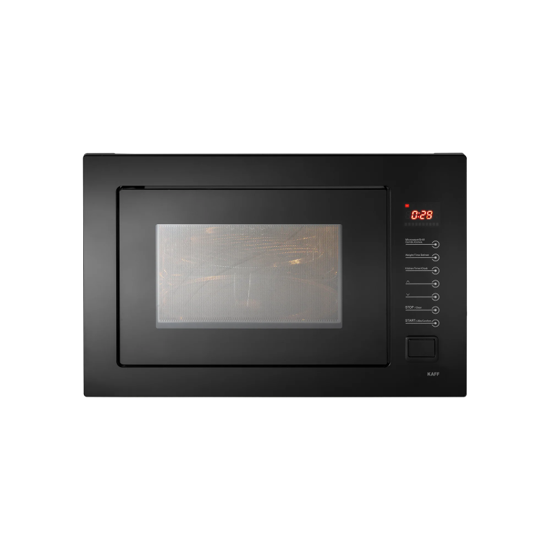 KAFF KMW8A BLK- Built in Microwave with Push Door Opening Button & Interior Lighting