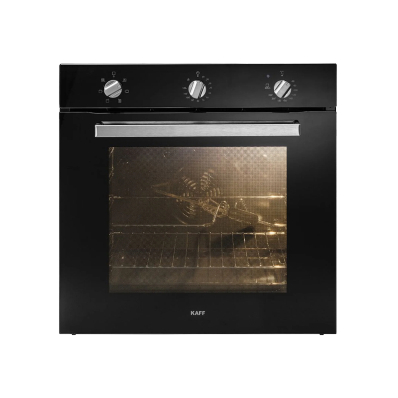 KAFF KOV 73 MRFT- 73 L Built-in Oven with 3 Layer Glass Door, Full Black Tempered Glass Finish
