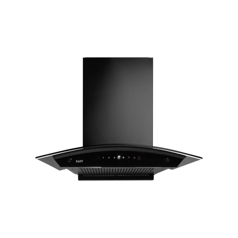 KAFF MAINZ DHC 75 Kitchen Chimney, Black Glass and Digital Display