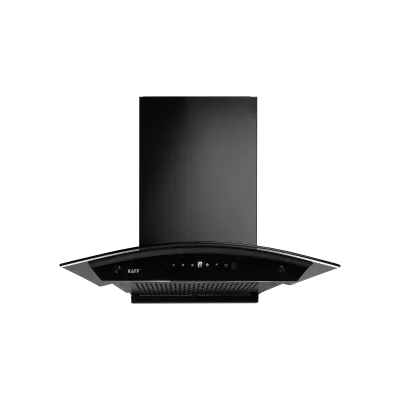 KAFF MAINZ DHC 90 Kitchen Chimney, Black Glass and Digital Display