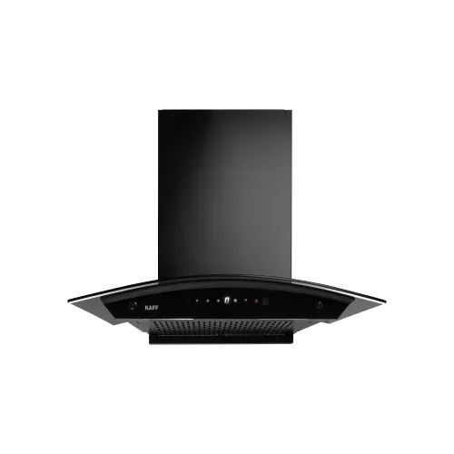 KAFF MAINZ DHC 90 Kitchen Chimney, Black Glass and Digital Display