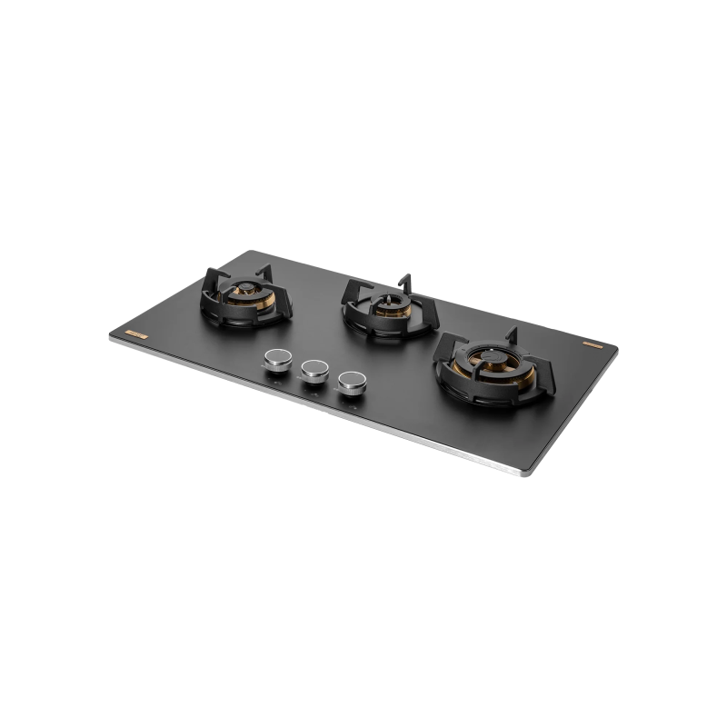 KAFF MSM 783 / MSM 783X - 3 Full Brass High Efficiency Burners Built-In Hob, FFD, Decorative SS Moulded Strip