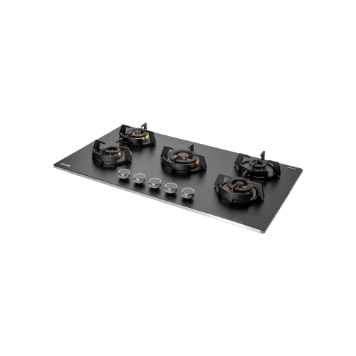 KAFF MSM 865 / MSM 865X- Built-In Hob with Efficient 5 Brass Burners, 8 mm Frosted Black Glass