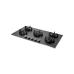 KAFF MSM 865 / MSM 865X- Built-In Hob with Efficient 5 Brass Burners, 8 mm Frosted Black Glass