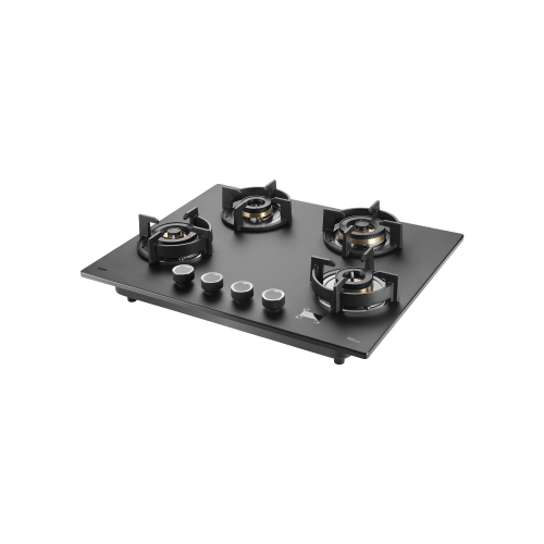 KAFF PRS 654- 4 Burners Built-in Hob, Digital Timer, 8mm Thick Premium Frosted Black Glass
