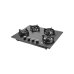 KAFF PRS 654- 4 Burners Built-in Hob, Digital Timer, 8mm Thick Premium Frosted Black Glass